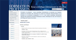 Desktop Screenshot of formationprofession.org